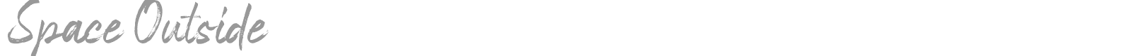 Space Outside font preview